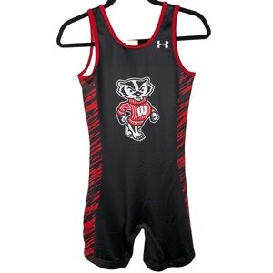 Under Armour Wisconsin Badgers NCAA ArmourFuse Athletic Singlet NEW